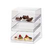 Cal-Mil P257 Classic 10in x 15in x 13.5"H Clear Acrylic 3-Tier Display Case 