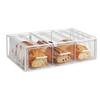 Cal-Mil 4119-15 Portland 22.25in x 14.75in x 7"H Clear Acrylic Bread Display 