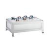 Cal-Mil 1582-12-33 SoHo 12in x 21in Silver Finish Beverage Display Housing 