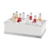 Cal-Mil 3005-12-55 Luxe 12.25in x 20.25in x 6.25in White Metal Ice Display 