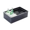 Cal-Mil 368-12-17 12in x 20in x6"H Black Insulated Ice Pan Display 