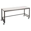 Cal-Mil 22340-72-15 72in x 24in Metal Frame Merchandising Table with White Top 