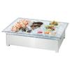 Cal-Mil 3033-55 28.5in x 20.5in x 8.5"H Stainless Steel Ice Pedestal 