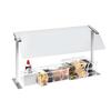 Cal-Mil 2026-36-55 37.25in x 16in Clear Curved Single Face Sneezeguard 