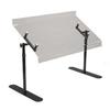Cal-Mil 751-4 48in x 18in Portable Sneezeguard with Black Metal Frame 