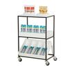 Cal-Mil 23166-15 28in x 20in x 40"H 3-Tier White Modular Cart 