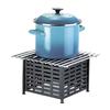 Cal-Mil 1361-12 12in x 12in Black Iron Chafing Dish Stand with Wire Grill 