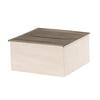 Cal-Mil 23453-113 Newport 16in x 16in x 8"H Pine Wood Chafing Dish Stand 