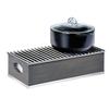 Cal-Mil 3813-83 Ashwood 19.5in x 10in x 5.5"H Gray Oak Chafing Dish Frame 