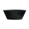 Cal-Mil 22392-7-13 Classic 6.75in Dia. x 2.5"H Matte Black Melamine Coupe Bowl 