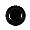 Cal-Mil 22470-10-13 10in Dia. x 2.5"H Matte Black 78oz Scalloped Bowl - 6 Each 