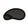 Cal-Mil 22480-13 11.25in x 6.25in Black Melamine 2-Section Chip & Dip Bowl 