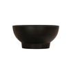 Cal-Mil 22485-8-13 10.5in Dia. x 3in Black Melamine 48oz Footed Serving Bowl 