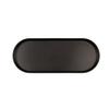 Cal-Mil 22501-208-13 Hudson 20in x 8in Black 5qt Raised Rim Deep Bowl - 6 Each 
