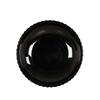 Cal-Mil 22510-14-13 14in Dia. x 2.5"H Matte Black 110oz Scalloped Bowl - 6 Each 