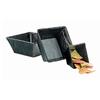 Cal-Mil 3498-8-65M 8in x 8in x 3.75"H Slate Melamine Square Bowl - 3 Each 