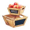 Cal-Mil 3593-10-99 Madera 10in x 10in x 5"H Rustic Pine Square Bowl 