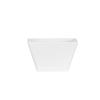 Cal-Mil SR260 5in x 5in x 3"H White Melamine Square Bowl - 3 Each 