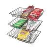 Cal-Mil 1291-3 18in x 20"H Black Wire 3-Tier Basket Display Stand 