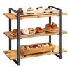Cal-Mil 1940-99 Madera 28in x 12in Black Metal 3-Tier Display Stand 