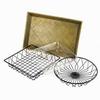 Cal-Mil 1293TRAY 12in x 12in Square Black Wire Basket - 3 Each 