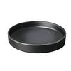 Cal-Mil 22017-10-13 Hudson 10in Dia. x 1.5"H Black Melamine Plate - 6 Each 