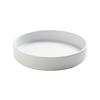 Cal-Mil 22017-8-15 Hudson 8.25in Dia. x 1.5"H White Melamine Plate - 6 Each 
