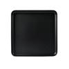 Cal-Mil 22025-11-13 Hudson 11in x 11in Black Melamine Raised Rim Plate - 6 Each 