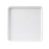 Cal-Mil 22025-11-15 Hudson 11in x 11in White Melamine Raised Rim Plate - 6 Each 