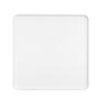 Cal-Mil 22025-14-15 Hudson 14in x 14in White Melamine Low Rim Plate - 6 Each 