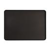 Cal-Mil 22025-1813-13 Hudson 18in x 13in Black Melamine Low Rim Plate - 6 Each 