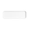 Cal-Mil 22025-412-15 Hudson 13in x 4in White Melamine Low Rim Plate - 6 Each 
