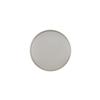 Cal-Mil 22026-6-102 6in Dia. x 1"H Ash Melamine Low Rim Plate - 6 Each 