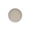 Cal-Mil 22026-6-125 Hudson 6in Dia. x 1"H Taupe Melamine Low Rim Plate - 6 Each 