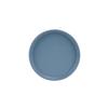 Cal-Mil 22026-8-111 8.25in Dia. x 1"H Stone Blue Melamine Low Rim Plate - 6 Each 