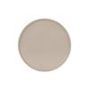 Cal-Mil 22026-8-125 Hudson 8.25in Dia. Taupe Melamine Low Rim Plate - 6 Each 