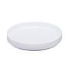 Cal-Mil 22026-8-13 Hudson 8.25in Dia. Black Melamine Low Rim Plate - 6 Each 
