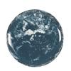 Cal-Mil 22351-7-119 Reactive 7in Dia. Glossy Melamine Blue Coupe Plate - 6 Each 