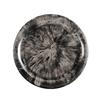Cal-Mil 22351-7-120 Reactive 7in Dia. Glossy Melamine Black Coupe Plate - 6 Each 