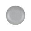 Cal-Mil 22390-11-121 Coronado 11in Dia. Matte Grey Melamine Coupe Plate - 6 Each 