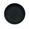 Cal-Mil 22390-11-13 Classic 11in Dia. Matte Black Melamine Coupe Plate - 6 Each 