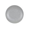 Cal-Mil 22390-7-121 Coronado 7in Dia. Matte Grey Melamine Coupe Plate - 6 Each 