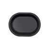 Cal-Mil 22391-11-13 Classic 7.75in x 10.75"H Matte Black Melamine Coupe Plate 