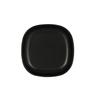 Cal-Mil 24007-6-13 Oslo 6in x 6in x 1"H Black Melamine Square Plate - 6 Each 
