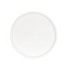 Cal-Mil 24011-11-15 11"Dia. x 1"H Glossy White Melamine Rolled Rim Plate- 6 Each 