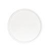 Cal-Mil 24011-9-15 9in Dia. x 1"H Glossy White Melamine Rolled Rim Plate- 6 Each 
