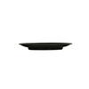 Cal-Mil 24031-11-13 11in Dia. x 1"H Black Melamine Hand Thrown Plate - 6 Each 