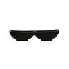 Cal-Mil 24032-2-13 Nomi 7in x 3.5in x 1.5"H Black Melamine (2) Compartment Plate 