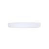 Cal-Mil 26107-12-15 Arista 12in Dia. Matte White Melamine Raised Rim Plate 