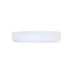 Cal-Mil 26107-6-15 Arista 6in Dia. Matte White Melamine Raised Rim Plate 